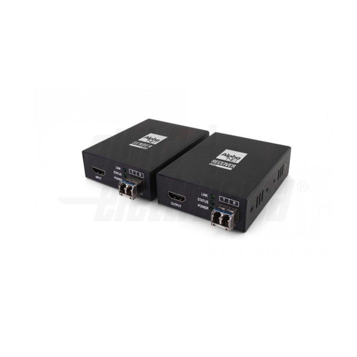 Extender hdmi 4K 30hz in fibra ottica monomodale SM 2000mt con RS232 - 3D