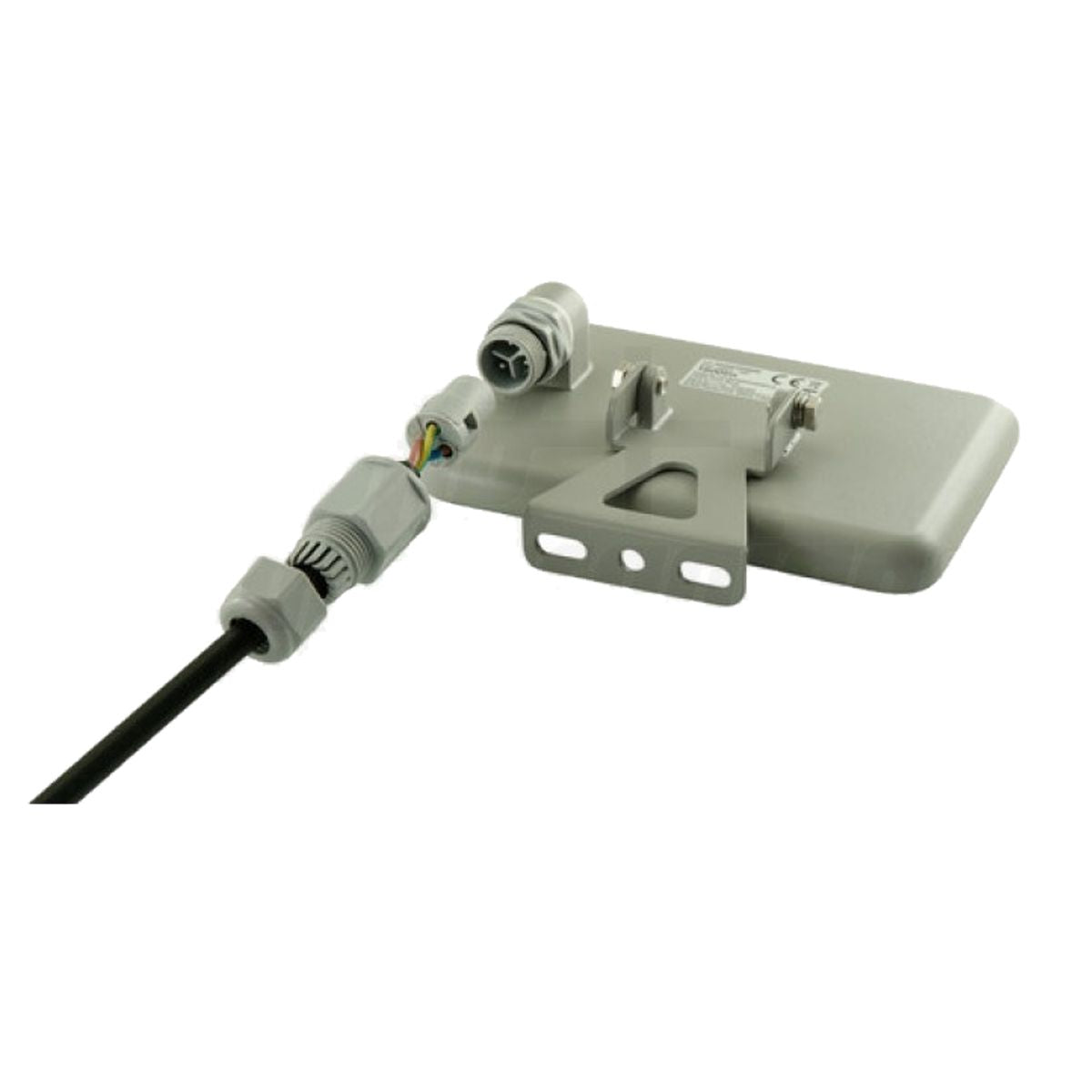 Faro Led Slim da Esterno da Parete IP65 Vetro Temprato 4000K, Grigio