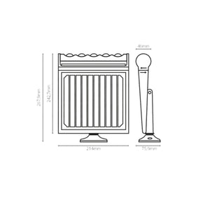 Faro a Led con Pannello Solare Fotovoltaico 8W con Sensore Pir