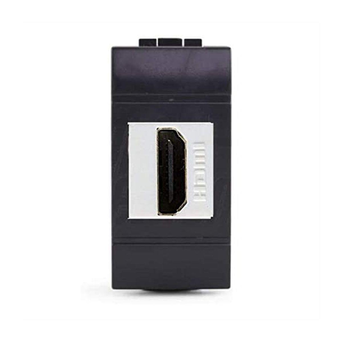 Frutto HDMI Compatibile Bticino Living International/Light L4284 Presa hdmi 1 modulo Colore Antracite