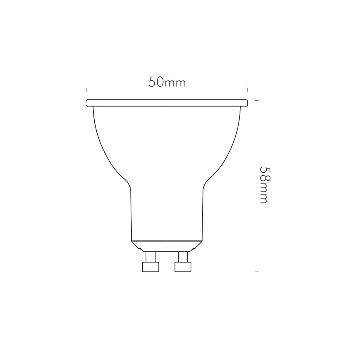 GU10 Smart Faretto Wifi 5W Alexa Compatibile Dimmerabile CCT Bianco dinamico