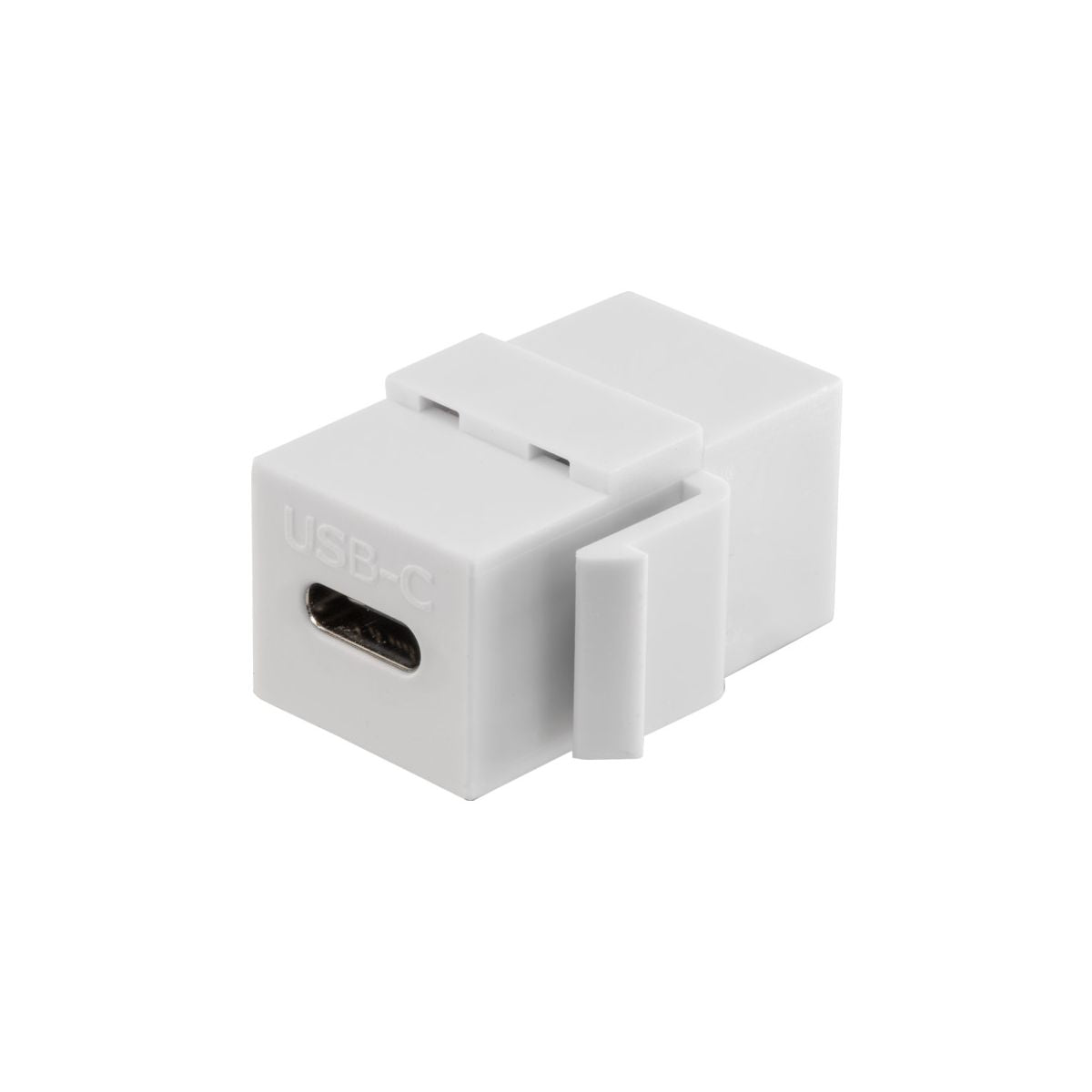 Giunto Keystone USB C 3.1 Modulo Femmina Femmina Cavi USB Tipo C Bianco
