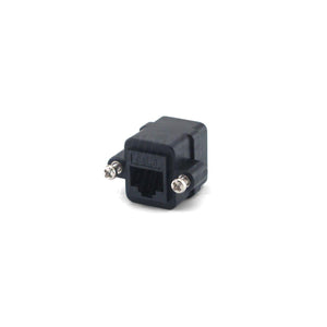 Giunto RJ45 cat.6 frutto keystone pannello UTP con viti colore nero - Oniroview