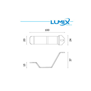 Kit Installazione Controsoffitto per Lampada Emergenza IP40