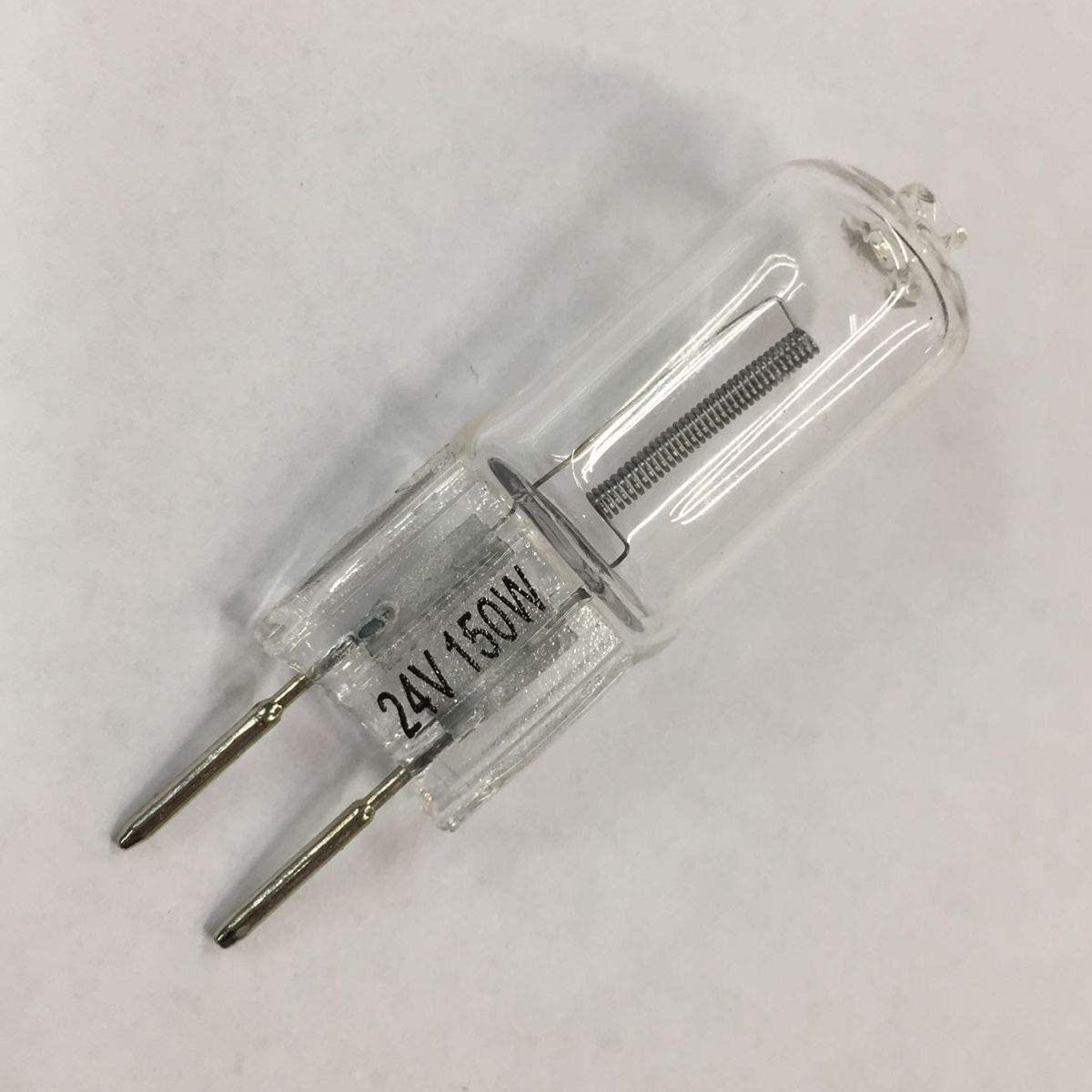 LAMPADINA ALOGENA BISPINA 24V 150W GY6.35 3000°K filamento verticale usi speciali