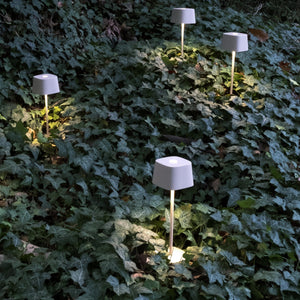 Lampada Led Ricaricabile da Tavolo Ofelia Salvia Touch Dimmerabile Esterno Interno IP54