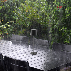 Lampada Led Ricaricabile da Tavolo Corten Touch Dimmerabile Esterno Interno IP54 2700K