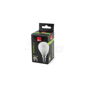 Lampada Led a Filamento Sfera E14 4W Bianco Latte Vetro Calda 2700K