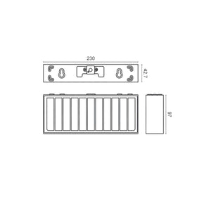 Lampade da Esterno Solare Paret con Sensore Crepuscolare e Pir IP65 6W