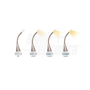Lampada da Tavolo Regolabile a Led con Interruttore Touch - 5W - Snodabile Gold