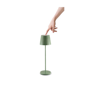 Lampada da Tavolo Ricaricabile Led Senza Fili Salvia Touch Dimmerabile Esterno Interno IP54 2700K