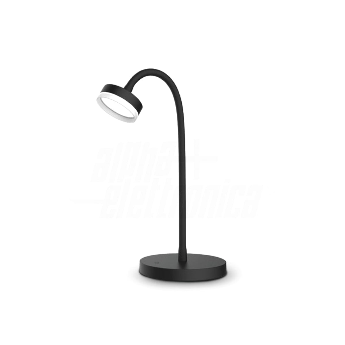 Lampada da tavolo Led con Interruttore Touch Luce Calda - 4.6W - Snodabile, colore Nera
