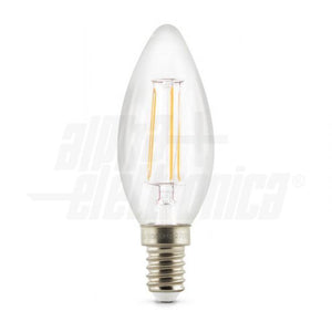 Lampada Led E14 Dimmerabile 5W Trasparente Oliva Filamento