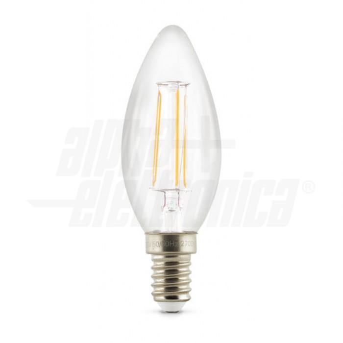 Lampada Led E14 Dimmerabile 5W Trasparente Oliva Filamento