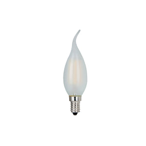 Lampadina Fiamma Colpo di Vento Led E14 4W Smerigliata Luce Calda 2700K