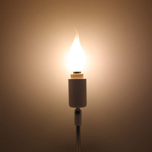 Lampadina Fiamma Colpo di Vento Led E14 4W Smerigliata Luce Calda 2700K