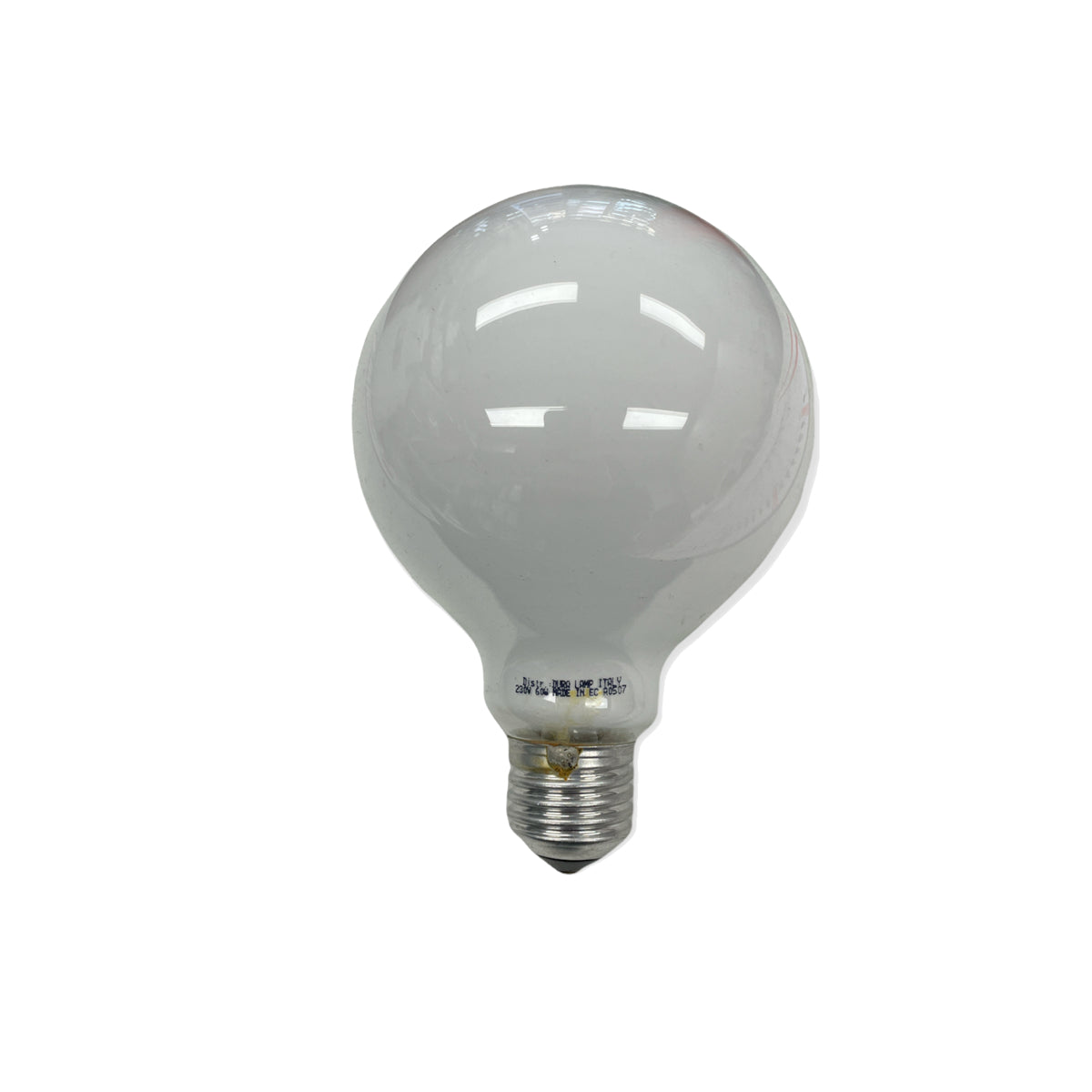 Lampadina Globo 95mm E27 60W Incandescenza Bianco Latte Luce Calda
