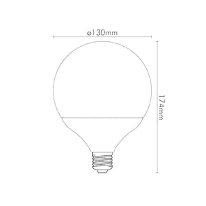 Lampadina Globo Grande E27 24W 2500 Lumen Luce Calda 3000K