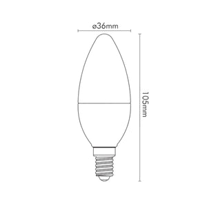 Lampadina Led E14 Dimmerabile 5W 470 Lumen Luce Calda Oliva