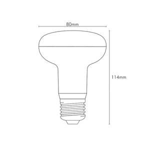 Lampadina R80 Led Faretto E27 12W Luce Calda 1160 Lumen