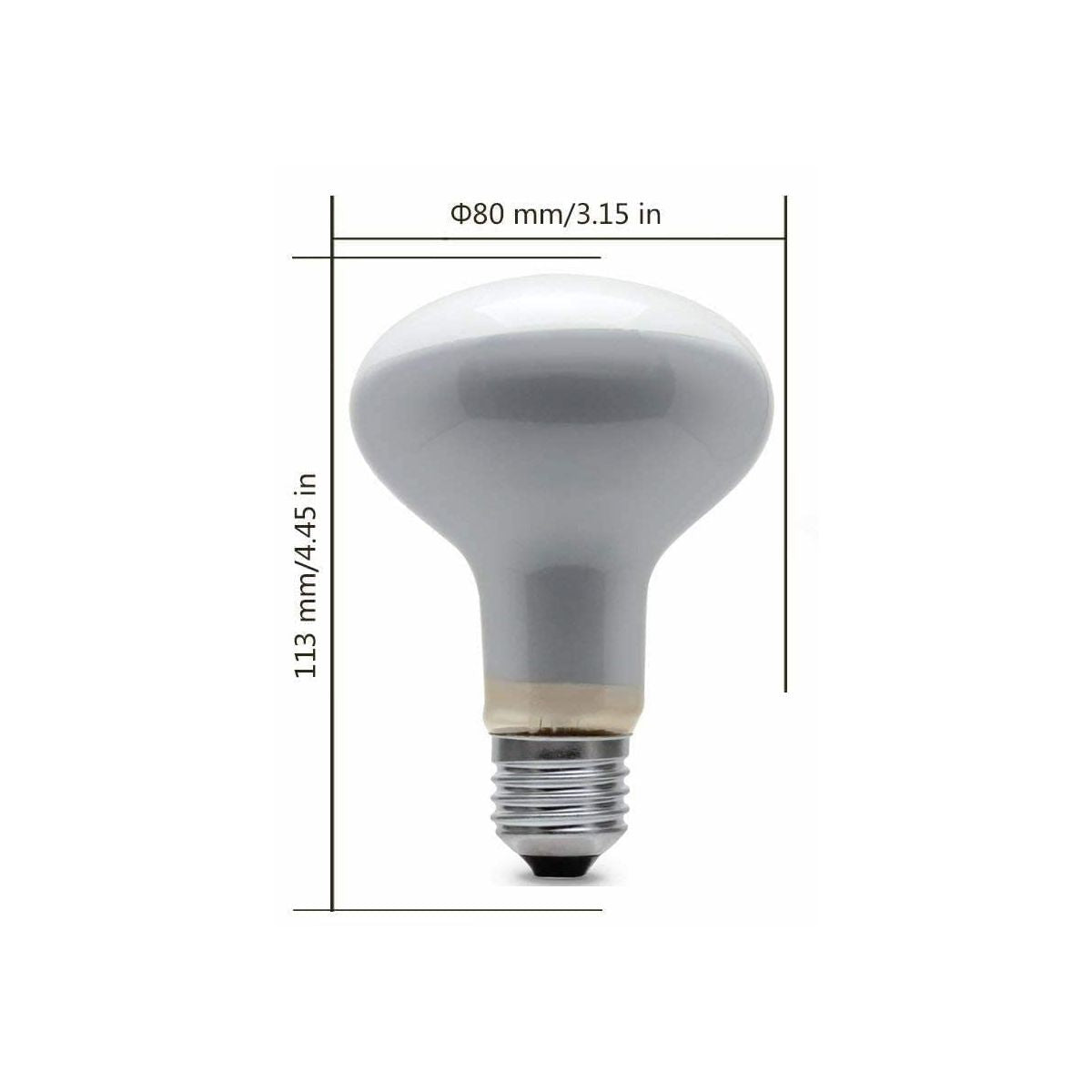 Lampadina a Incandescenza 40W Smerigliata E27 R80 Faretto Reflector