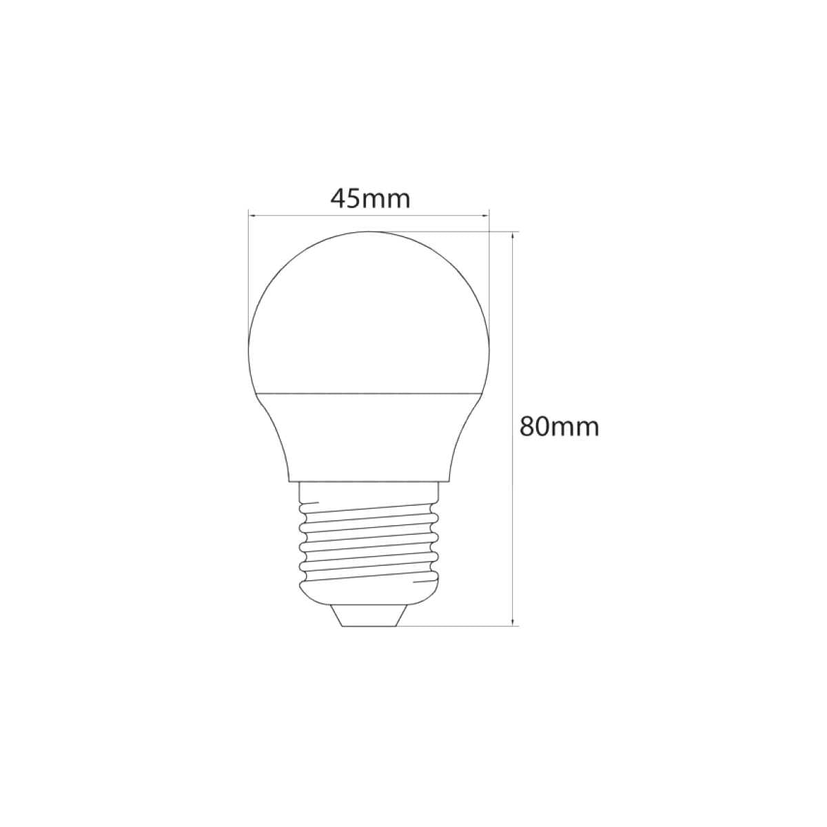 Lampadine Led E27 8W Naturale 4000k 710 Lumen Sfera Piccola