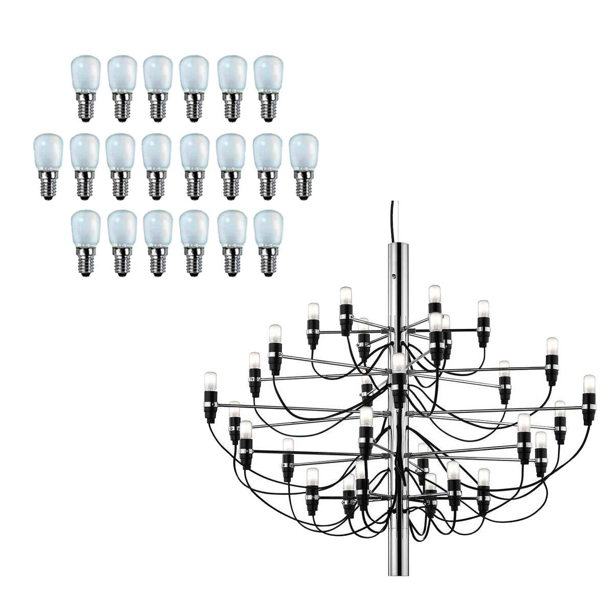 Lampada led 8W E14 luce calda tubolare dimmerabile per Flos IC S1 Ligh –  Oniroview