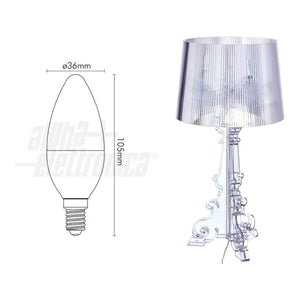 Lampadine per Lampada Kartel Bourgie iba Oliva E14 5W Dimmerabili Luce Calda