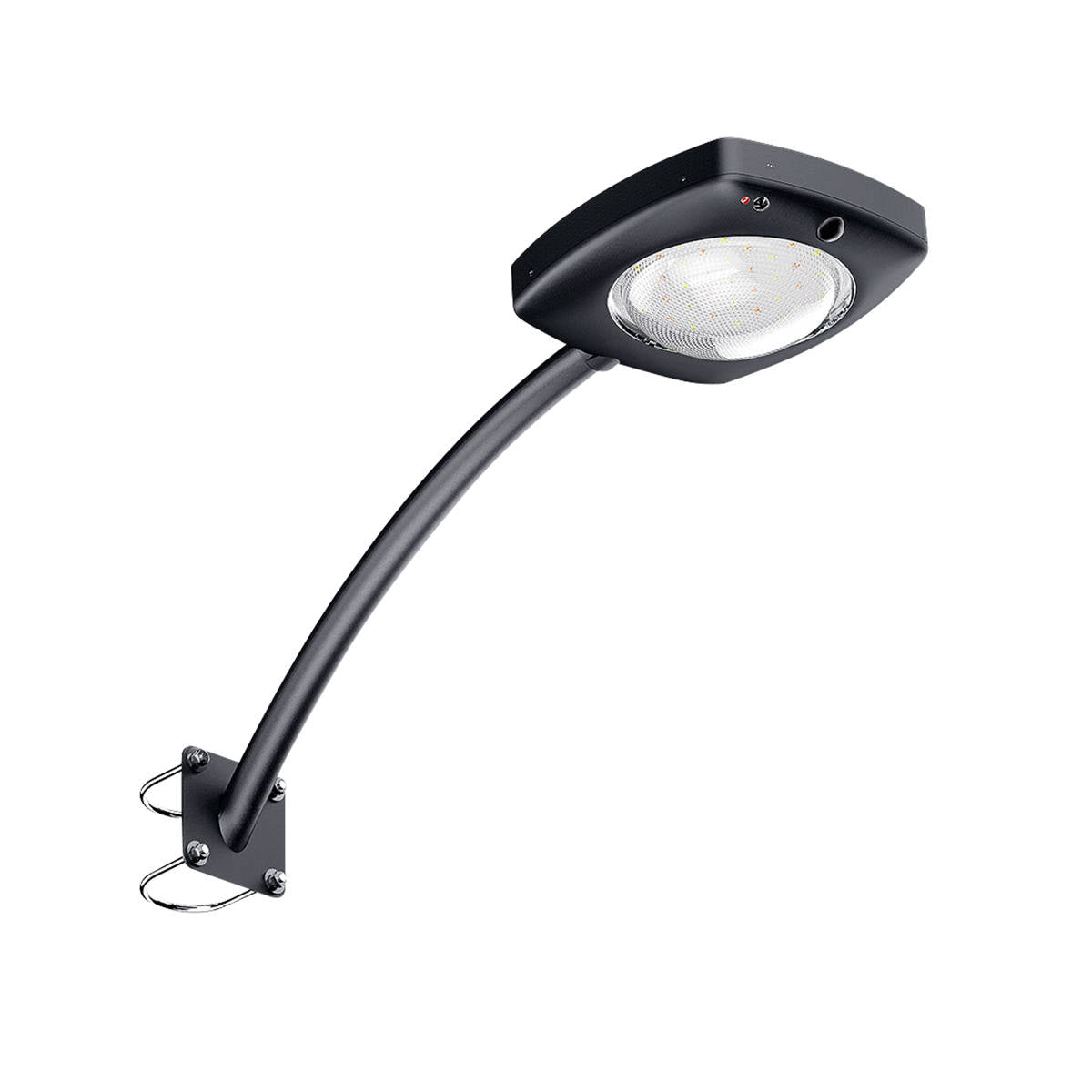 Streetlight with Outdoor Solar Panel IP65 with Twilight Pir Sensor 1200 Lumen 4000K Remote Control