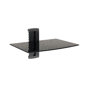 Mensola ripiano in vetro 380 x 280mm per colonna nascondi cavo