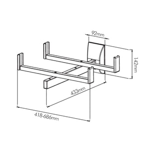 Mensola universale da parete per dispositivi audio video eco - Oniroview