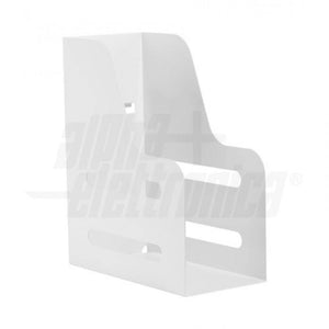 Organizzatore Porta cataloghi in acciaio per pannelli slatwall colore bianco