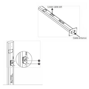 Palo Installazione a Terra 1 Lato per Colonnine Ricarica Auto Elettriche Autel