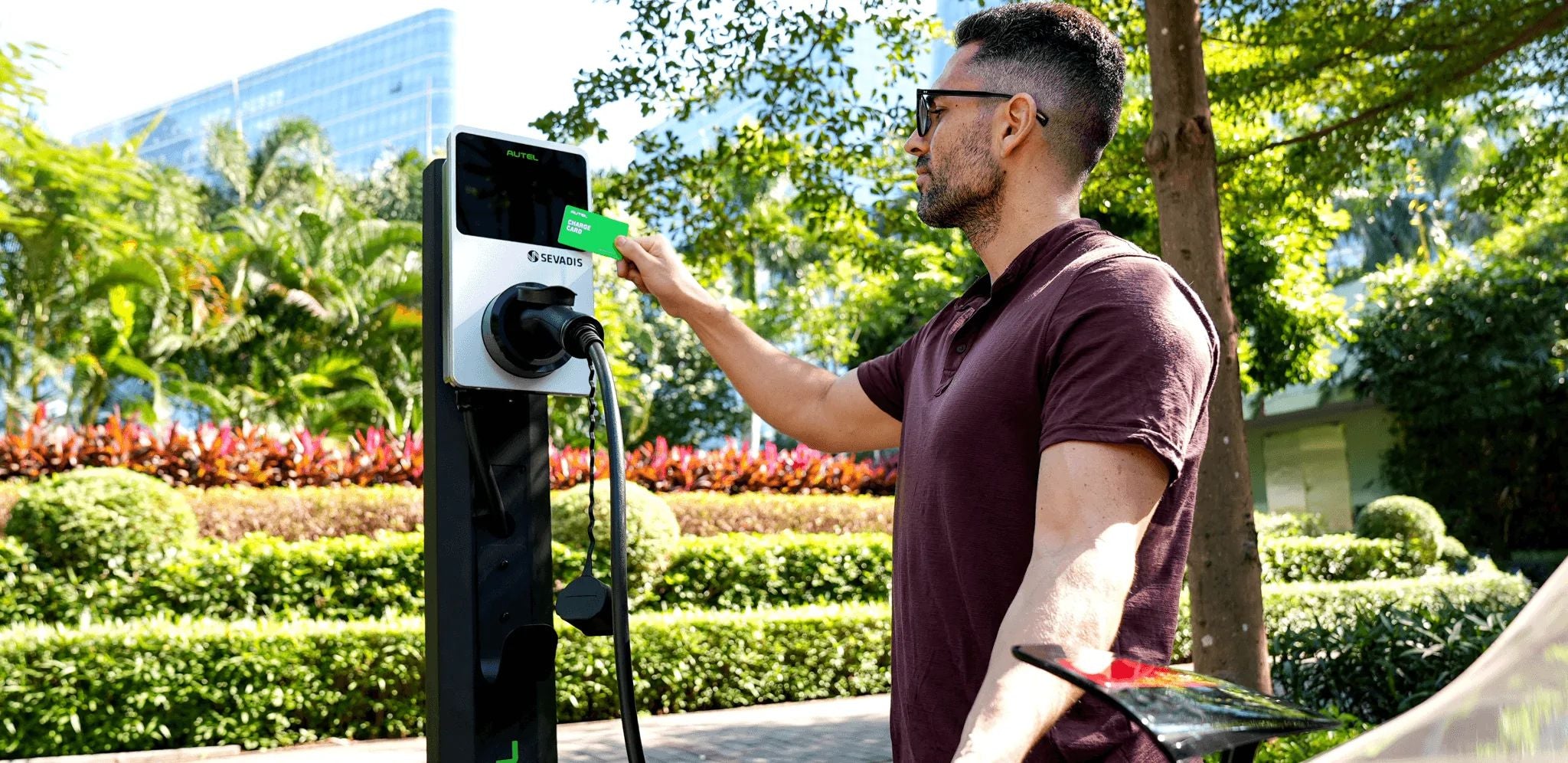 Palo Installazione a Terra 1 Lato per Colonnine Ricarica Auto Elettriche Autel