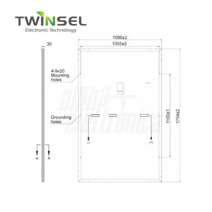 Pannelli Solari Fotovoltaico Monocristallino 405W 41.6V Full Black (KIT 36 Pannelli)