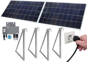 Pannello Solare per Balcone 300W con Inverter Wi-FI PLUG&PLAY