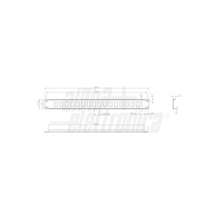 Pannello patch 19 pollici 16 porte per moduli frutti keystone rj45 cat.5e e cat.6 - Oniroview