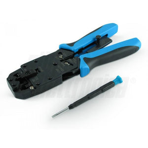 Pinza crimpatrice professionale in acciaio per plug decentrati e lan ethernet RJ45 RJ11 4-6-8-10 poli