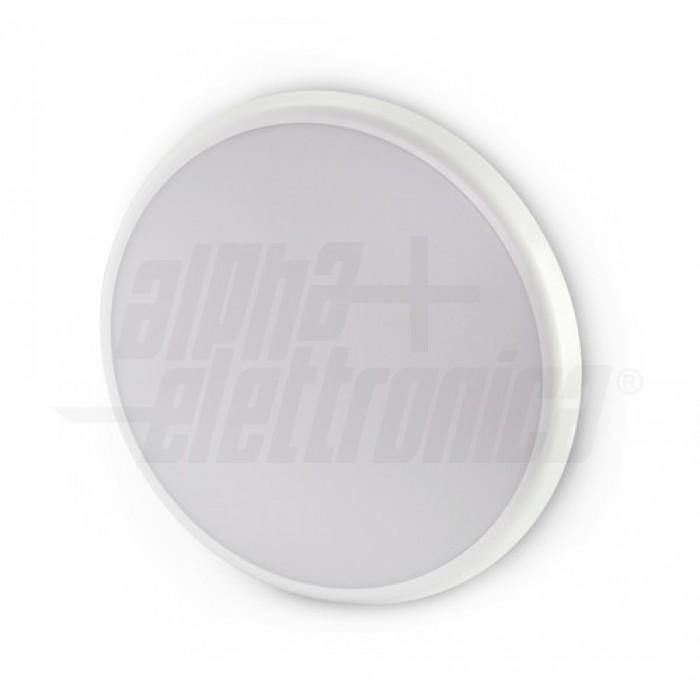 Plafoniera rotonda da parete Led 21W IP65 esterno-interno diametro 300mm luce naturale