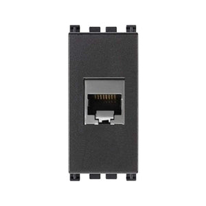 Presa RJ45 Vimar Arke FTP Compatibile Frutto Schermato Cat.6A Colore Nero