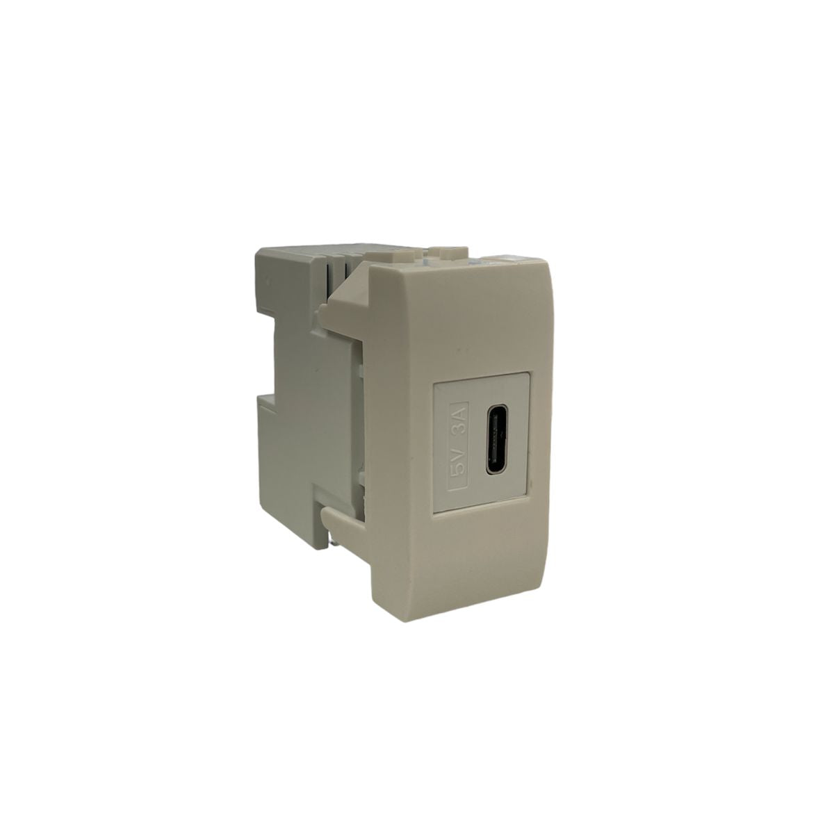 Presa USB Bticino Living Light Compatibile Tipo C 5V 3A 18W Carica Rapida (Power Delivery) Alimentatore USB 1 Modulo, Bianco