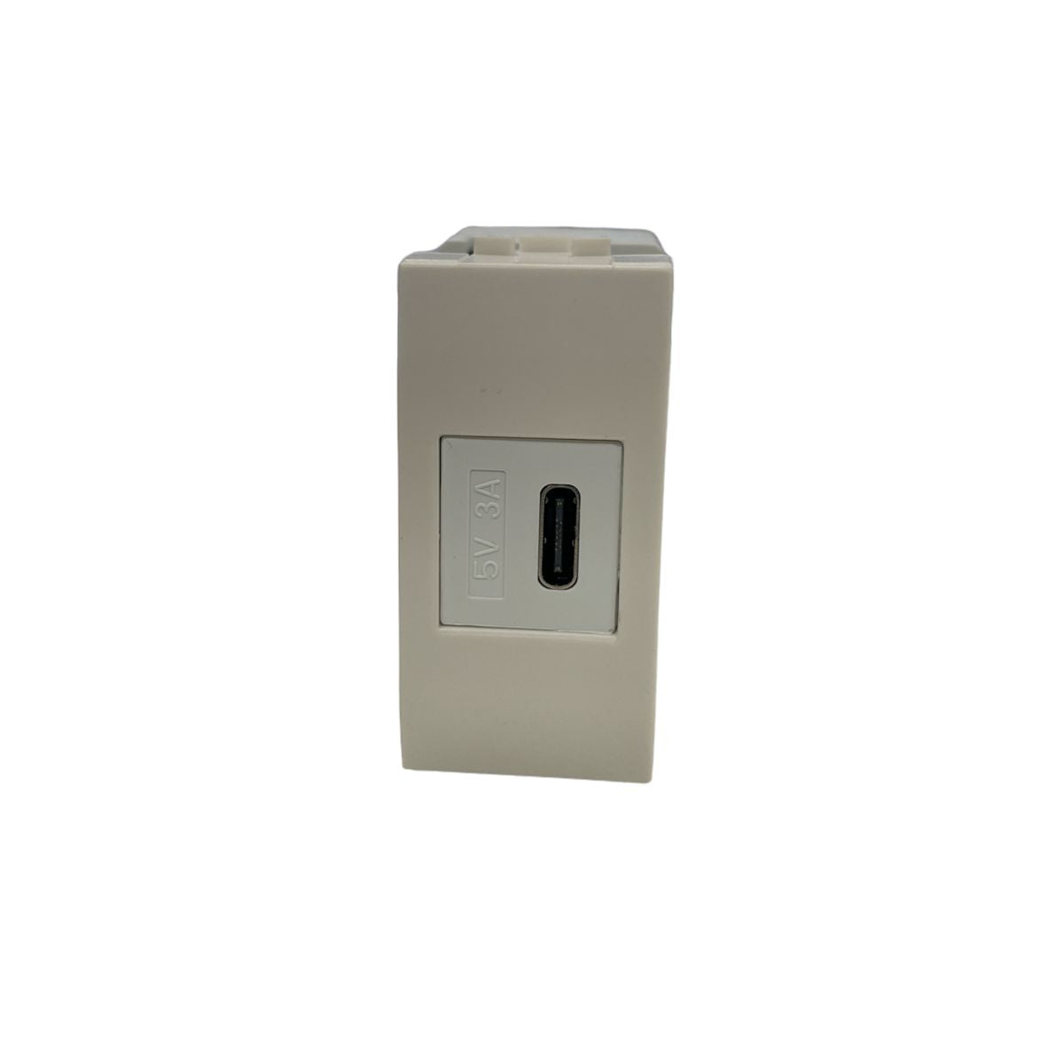 Presa USB Bticino Living Light Compatibile Tipo C 5V 3A 18W Carica Rapida (Power Delivery) Alimentatore USB 1 Modulo, Bianco