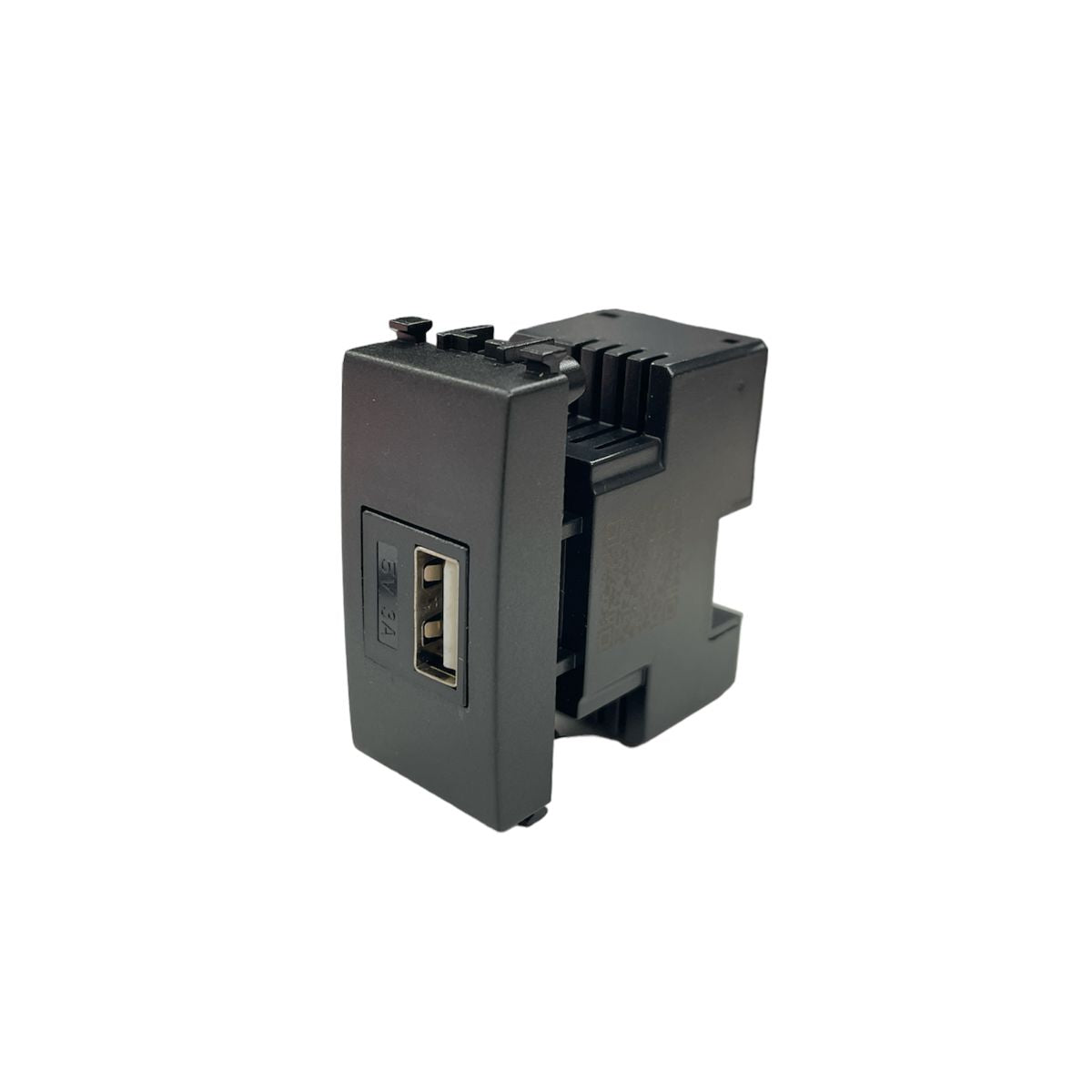 Presa USB Vimar Eikon Compatibile da Muro 5V 3A 15W Tipo A 20292.AC Nero