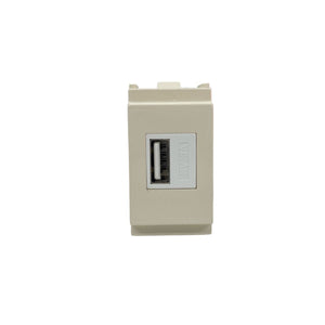 Presa USB Vimar Idea 5V 3A 15W Compatibile Vimar 16368 1 Modulo, Bianco