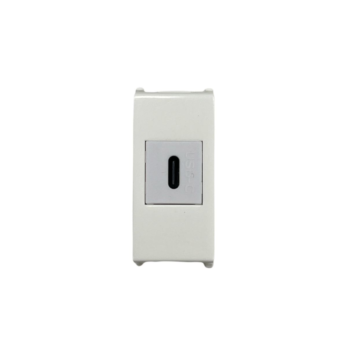 Presa USB a Muro Tipo C Giunzione USB-C Compatibile per Vimar Plana, Colore Bianca