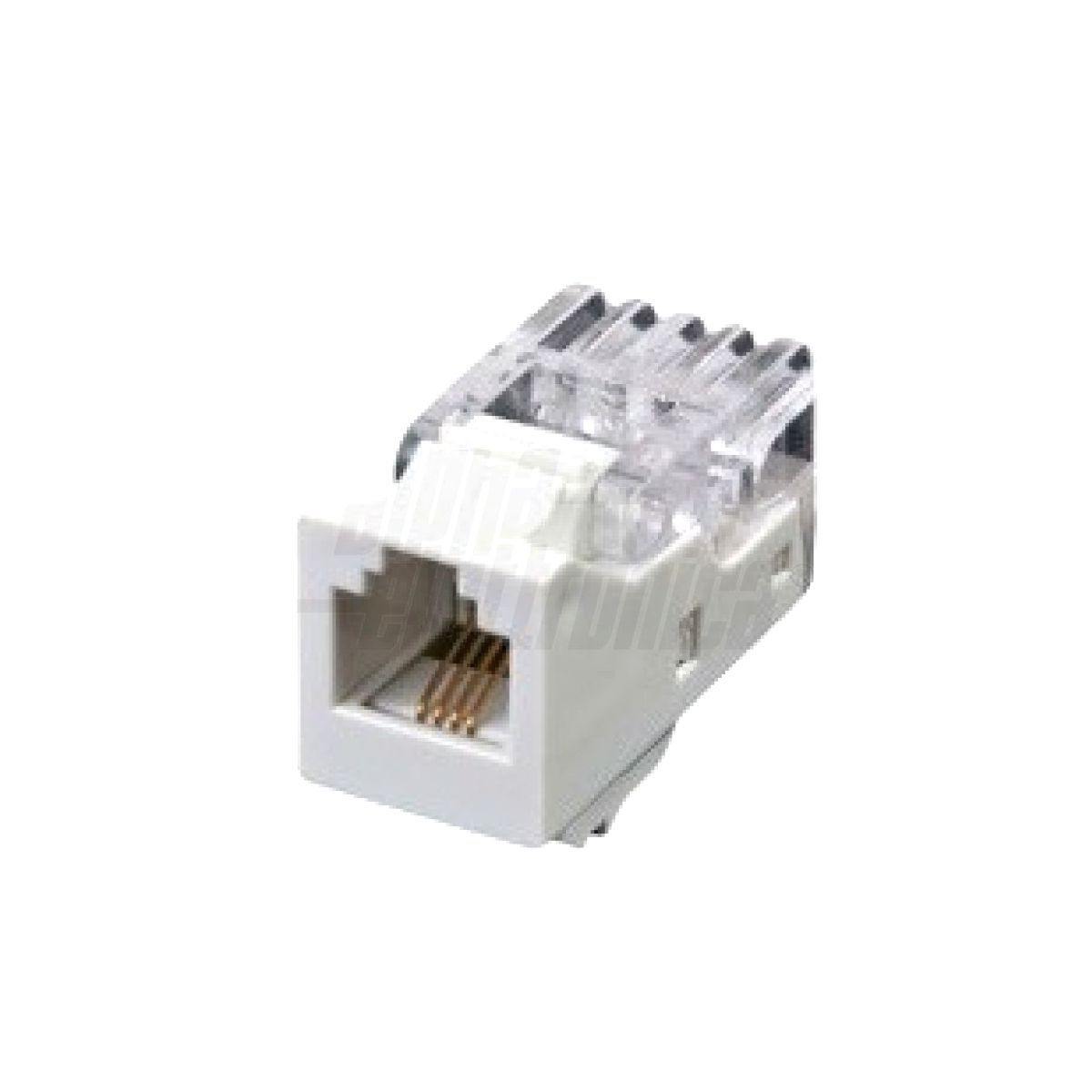 Presa RJ11 frutto keystone telefonico cat.3 bianco - Oniroview