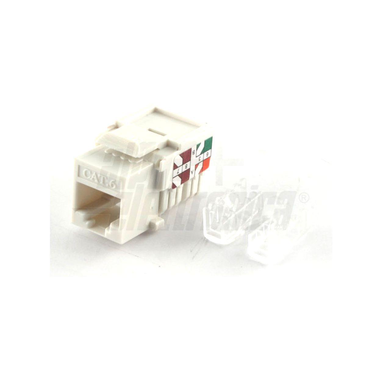 Presa RJ45 ethernet frutto keystone cat.6 utp non schermata connessione 110 IDC - Oniroview