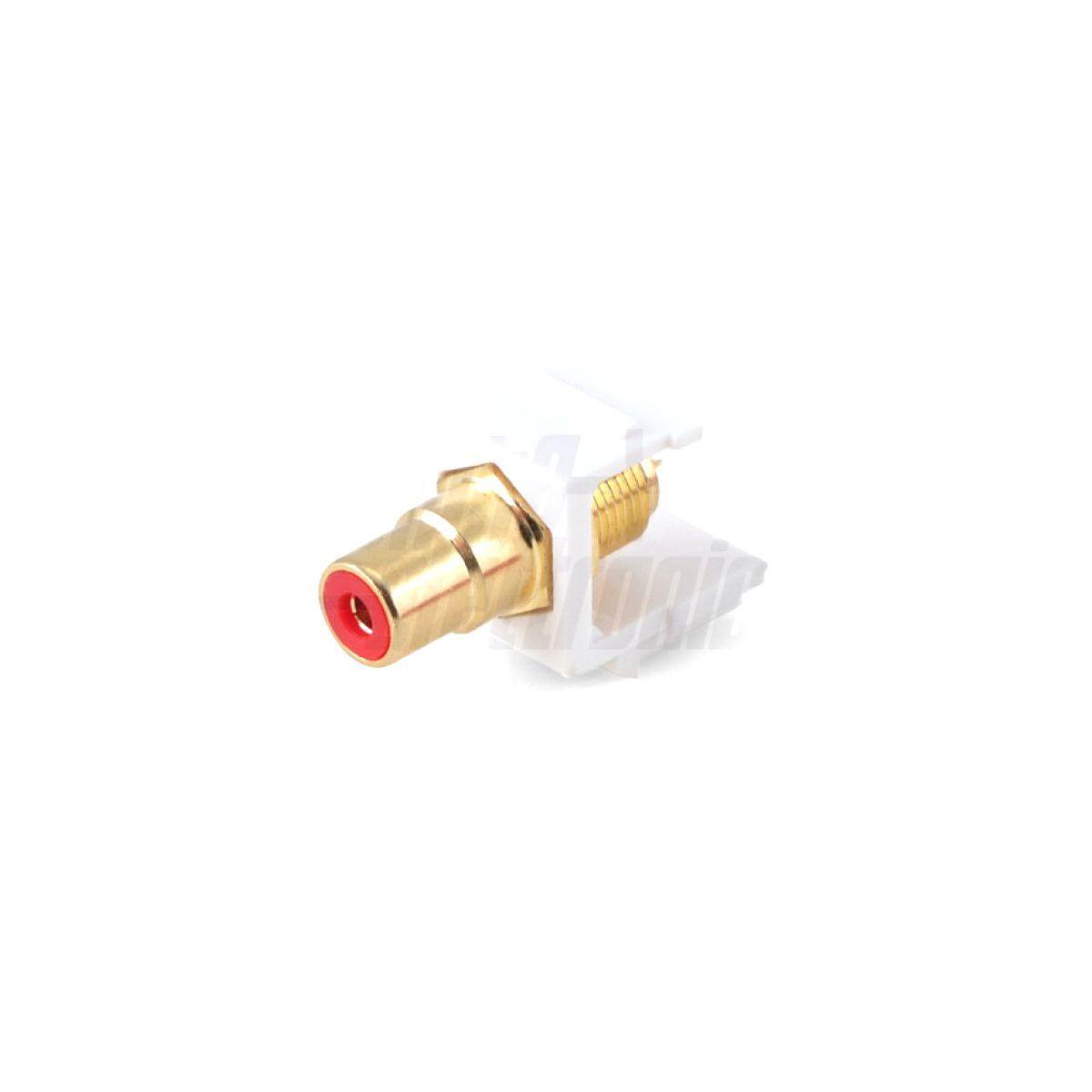 Modulo keystonr Presa Rca oro per cavi audio rca colore rosso - Oniroview