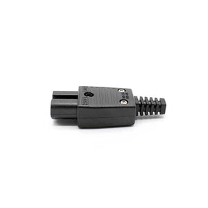 Presa volante tripolare IEC 320 C15 16A 220V per alimentazione connettore con scanalatura centrale femmina colore nero