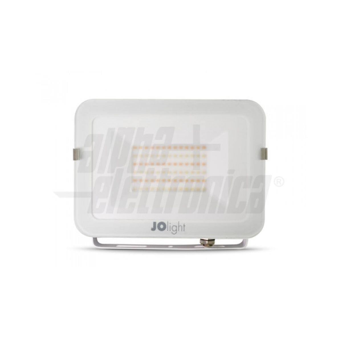 Proiettore triwhite Led 50W CCT luce calda - naturale - fredda 4100 lumen ultra slim corpo colore bianco 3white